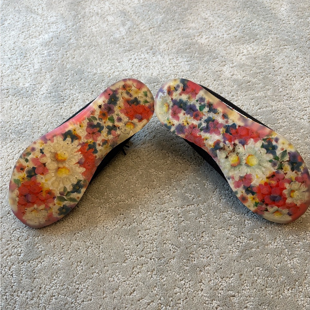 NOBULL Black Trainers with Colorful Floral Sole - Picture 3 of 5